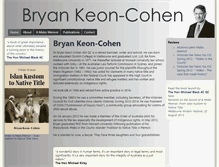 Tablet Screenshot of bryankeoncohen.com